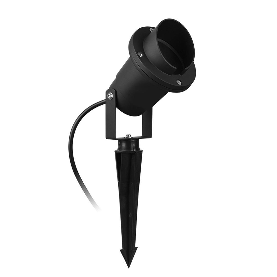 JUPITER JG664 S GU10 Duylu Siperli Kazıklı Çim Armatürü - Metal - Siyah