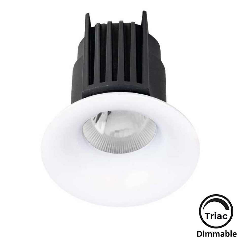 MOLLED MOL1608YM Triac Dimli 8 Watt Beyaz Kasa Sıva Altı Yuvarlak LED Spot (SAMSUNG/OSRAM/PHILIPS LED & EAGLERISE/PHILIPS/LIFUD Driver)
