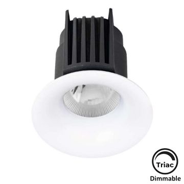 MOLLED MOL1608YM Triac Dimli 12 Watt Beyaz Kasa Sıva Altı Yuvarlak LED Spot (SAMSUNG/OSRAM/PHILIPS LED & EAGLERISE/PHILIPS/LIFUD Driver)