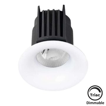 MOLLED MOL1608YM Triac Dimli 10 Watt Beyaz Kasa Sıva Altı Yuvarlak LED Spot (SAMSUNG/OSRAM/PHILIPS LED & EAGLERISE/PHILIPS/LIFUD Driver)