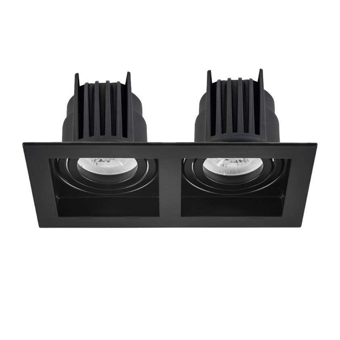 MOLLED MOL1682M 2x12 Watt Siyah Kasa Sıva Altı İkili LED Spot (SAMSUNG/OSRAM/PHILIPS LED & EAGLERISE/PHILIPS/LIFUD Driver)