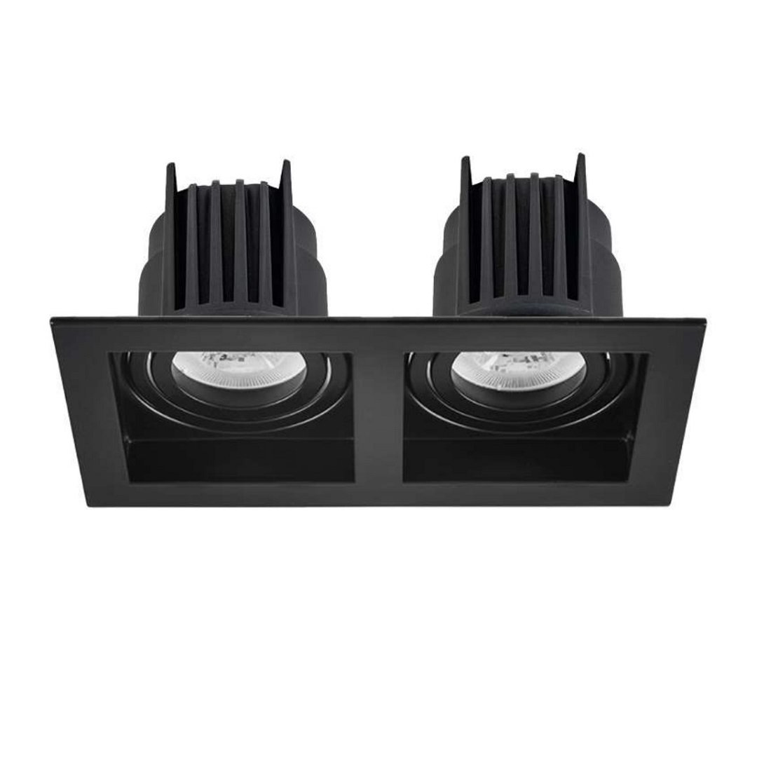 MOLLED MOL1682M 2x8 Watt Siyah Kasa Sıva Altı İkili LED Spot (SAMSUNG/OSRAM/PHILIPS LED & EAGLERISE/PHILIPS/LIFUD Driver)