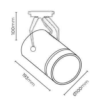 MOLLED MOL2052 Siyah/Beyaz Kasa 26 Watt LED Ray Spot (SAMSUNG/OSRAM LED & EAGLERISE/PHILIPS/LIFUD Driver)