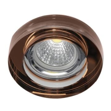 MOLLED MOL555 Bronz-Krom Yuvarlak Cam Spot Kasası