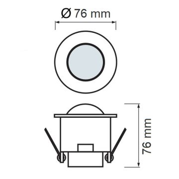 NOAS YL04-7002 10 Amper 1200 Watt 360 Derece Sıva Altı Hareket Sensörü