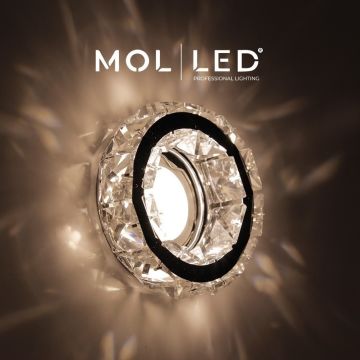MOLLED MOL566 Krom-Kristal Cam Spot Kasası