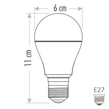 CATA CT-4259 9 Watt Hareket Sensörlü LED Ampul - Beyaz Işık (6400K)