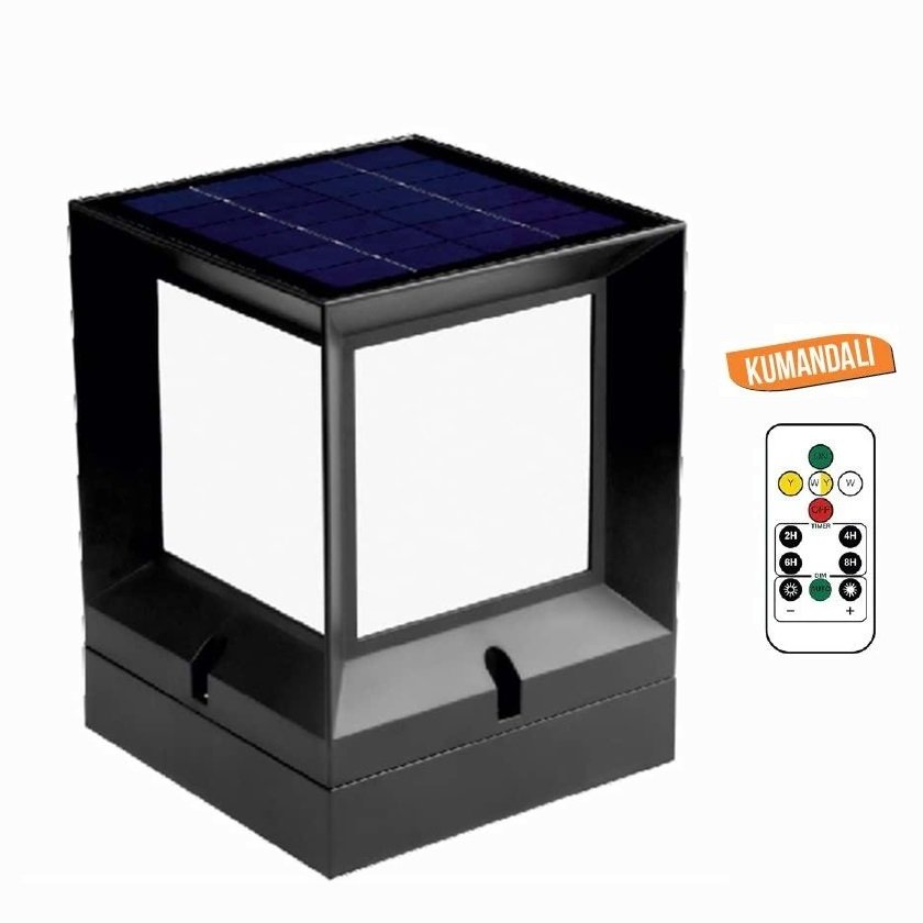 VOLTEK VSSL06065 60 Watt Solar Set Üstü Armatür - 3 Işık Renkli (Beyaz + Ilık Beyaz + Gün Işığı)