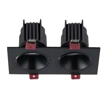 MOLLED MOL4152M 2x10 Watt Siyah Sıva Altı İkili LED Spot (SAMSUNG/OSRAM/PHILIPS LED & EAGLERISE/PHILIPS/LIFUD Driver)