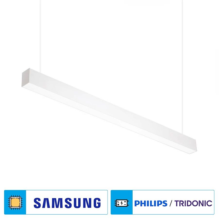 Braytron BN02-00600 18 Watt 5x7x60 cm Beyaz Lineer Armatür [SAMSUNG/PHILIPS LED] - Gün Işığı (3000K)