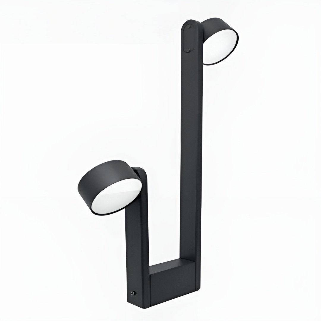 CreaLight CL-B-103 2x12 Watt 65 cm LED Bollard Armatür - Metal Gövde - SAMSUNG LED & MEAN WELL/EAGLERISE Driver - IP65 - Gün Işığı (3000K)