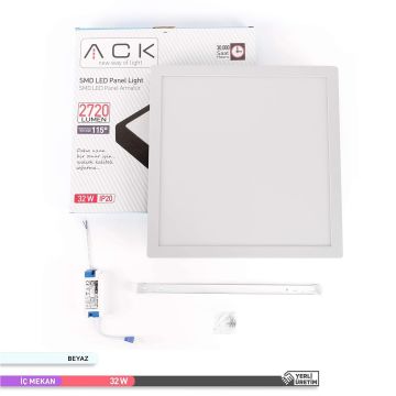 ACK AP04-03330 32 Watt Sıva Üstü 40x40 LED Panel - OSRAM LED - Beyaz Işık (6500K)