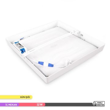 ACK AP04-03300 32 Watt Sıva Üstü 40x40 LED Panel - OSRAM LED - Gün Işığı (3000K)