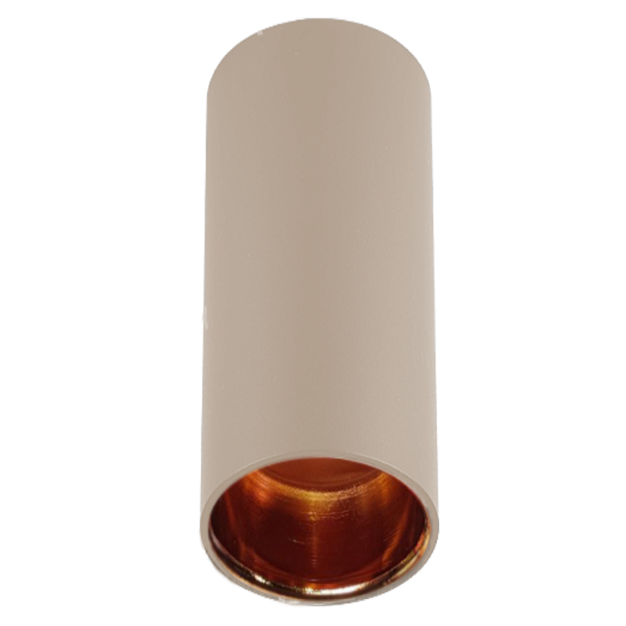 8x14 cm Bej-Rose Gold Sıva Üstü Silindir Spot