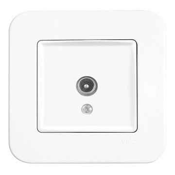 VİKO Linnera/Rollina 90440049 TV Prizi (Dirençsiz) [Beyaz]