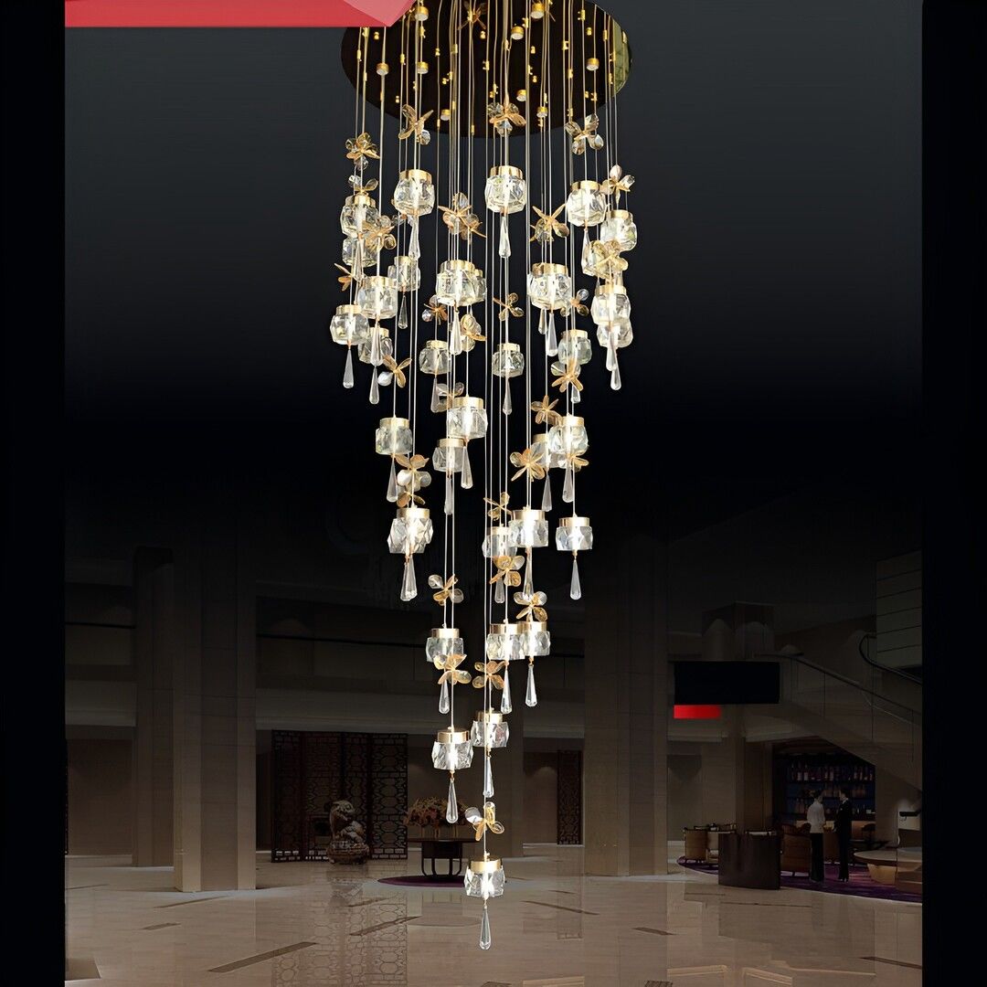 CL-563-36 450 Watt Gold Modern LED - 3 Işık Renkli (Beyaz + Ilık Beyaz + Gün Işığı)