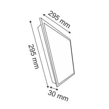 HELIOS HS 1042 20 Watt 30x30 Clip in Backlight LED Panel