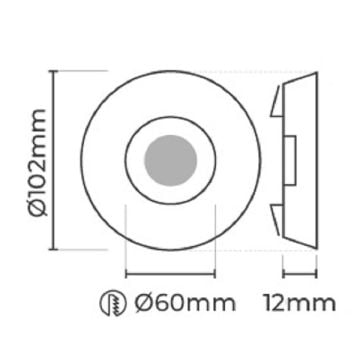 MOLLED MOL562 Yuvarlak LED Kristal Spot