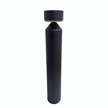 CreaLight CL-B-137 12 Watt 65 cm LED Bollard Armatür - Metal Gövde - SAMSUNG/CREE/OSRAM LED & EAGLERISE Driver - IP54 - Gün Işığı (3000K)