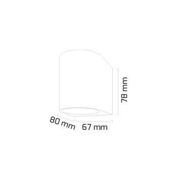 GOYA GY 6224 3 Watt Siyah Tek Yönlü Dış Mekan LED Aplik - Gün Işığı (3000K) - IP65 - Metal