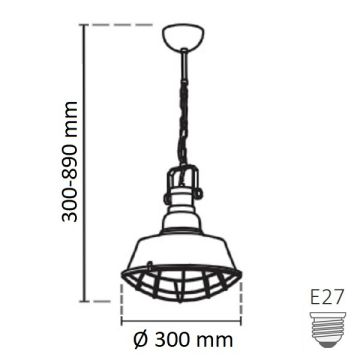 CreaLight CL-3716-S Retro Avize