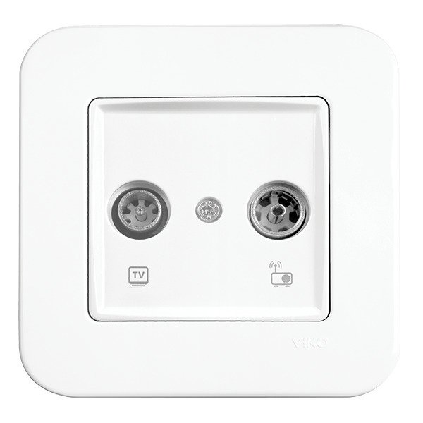 VİKO Linnera/Rollina 90440021 TV-Radyo Prizi (Sonlu) [Beyaz]