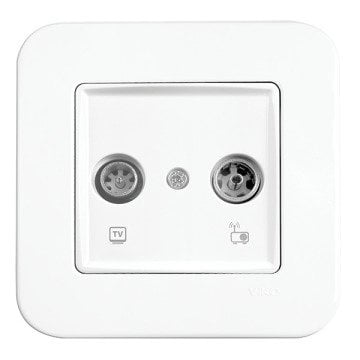 VİKO Linnera/Rollina 90440021 TV-Radyo Prizi (Sonlu) [Beyaz]