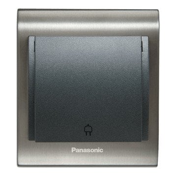 VİKO Ultima/Sistema/Optima WBTR0210-5DG Çocuk Korumalı Kapaklı Topraklı Priz [Koyu Gri]