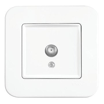 VİKO Linnera/Rollina 90440097 Uydu Prizi (F Konnektörlü - 10dB - Geçişli) [Beyaz]