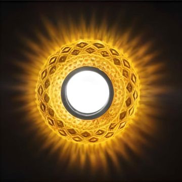 MOLLED MOL545 Yuvarlak LED Kristal Spot (Çerçeve Işıklı)