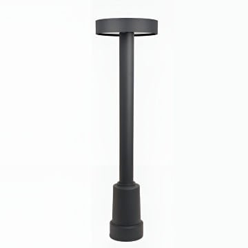 CreaLight CL-B-108 12 Watt 72 cm LED Bollard Armatür - Metal Gövde - SAMSUNG/OSRAM LED & MEAN WELL/EAGLERISE Driver - IP65 - Gün Işığı (3000K)