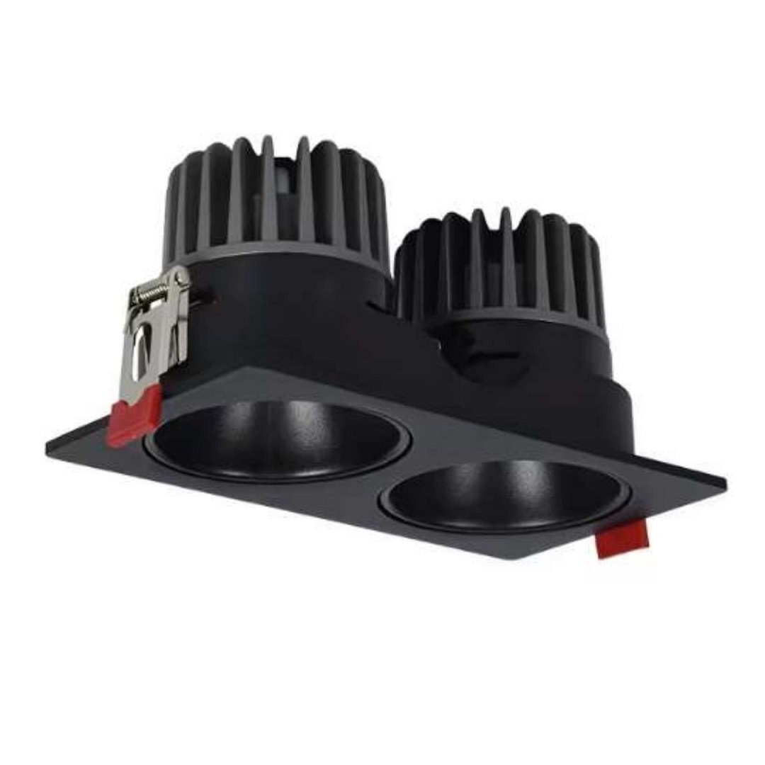 MOLLED MOL4082M 2x10 Watt Siyah Kasa Sıva Altı İkili LED Spot (SAMSUNG/OSRAM/PHILIPS LED & EAGLERISE/PHILIPS/LIFUD Driver)