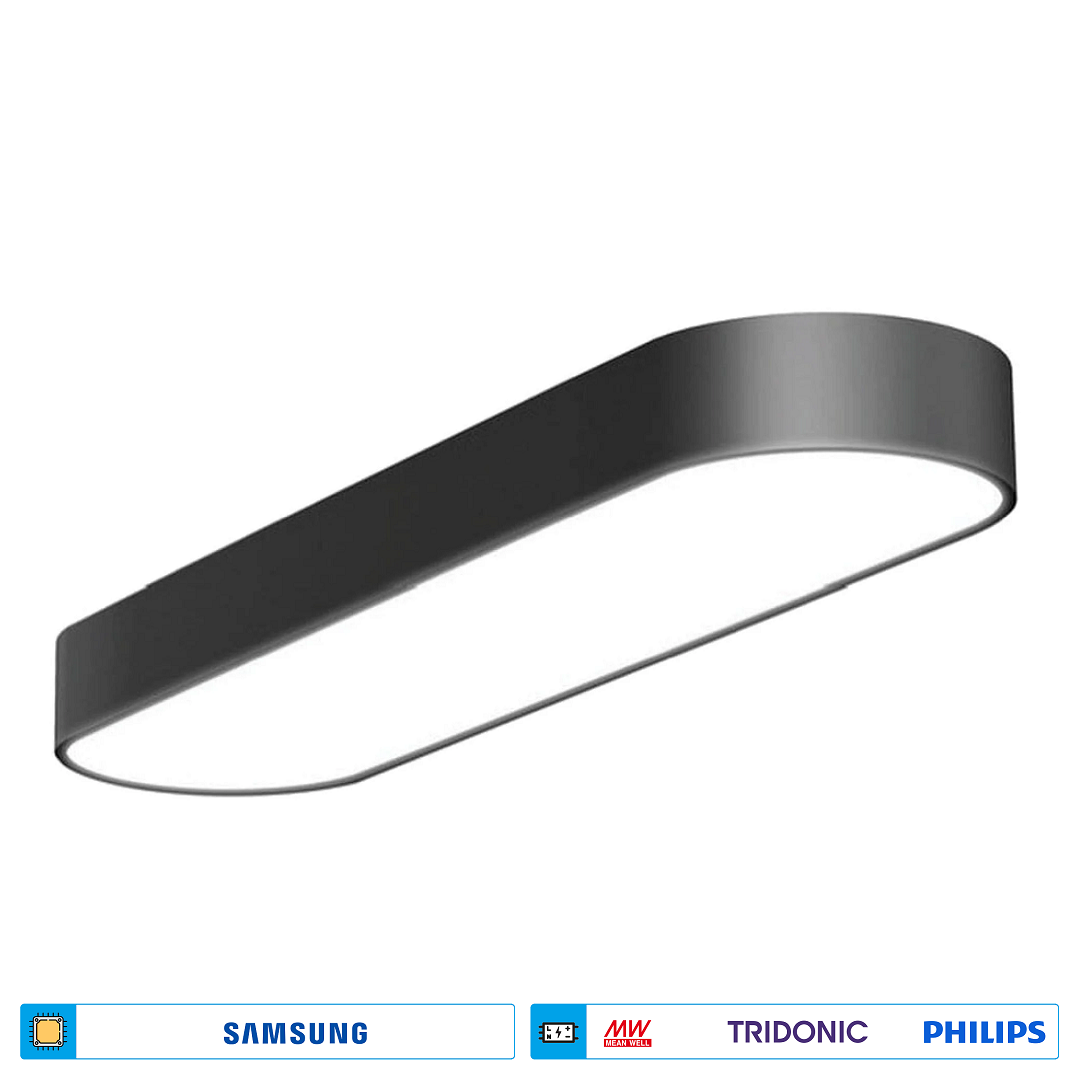 ACK AL02-82911 126 Watt 30x150 cm Elips Sıva Üstü Lineer Armatür - SAMSUNG/OSRAM LED & MEAN WELL/PHILIPS/TRIDONIC Driver