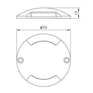 JUPITER LG922 0.8 Watt 2 Yönlü LED Yere Gömme Armatür - Gün Işığı (3000K)