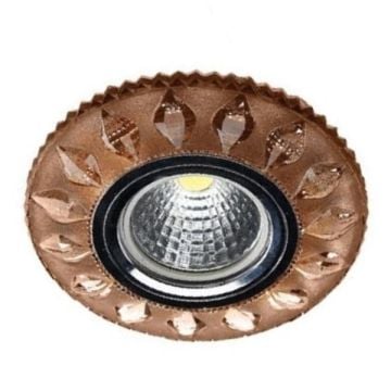 MOLLED MOL533 Bronz Yuvarlak LED Kristal Spot (Çerçeve Işıklı)