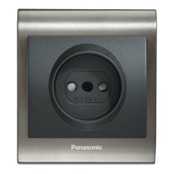 VİKO Ultima/Sistema/Optima WBTR0201-5DG Çocuk Korumalı Priz [Koyu Gri]