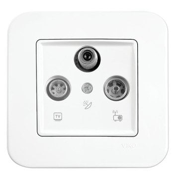 VİKO Linnera/Rollina 90440041 Uydu Prizi (SAT-TV-RAD - Sonlu) [Beyaz]