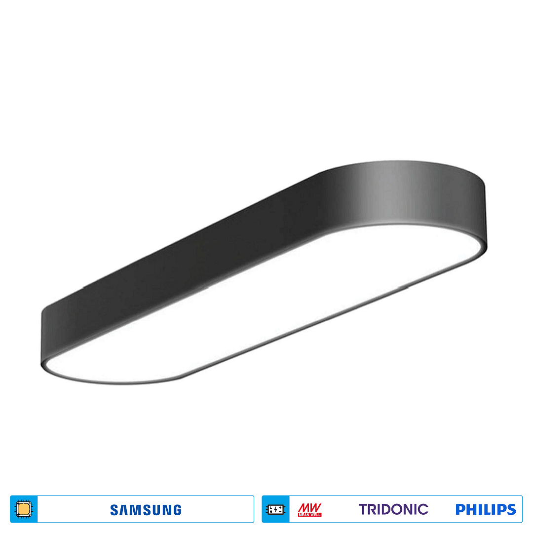 ACK AL02-82901 100 Watt 30x120 cm Elips Sıva Üstü Lineer Armatür - SAMSUNG/OSRAM LED & MEAN WELL/PHILIPS/TRIDONIC Driver
