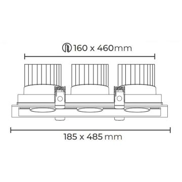 MOLLED MOL2083 Siyah/Beyaz Kasa 3x40 Watt Üçlü LED Mağaza Spotu (SAMSUNG/OSRAM LED & EAGLERISE/PHILIPS/LIFUD Driver)