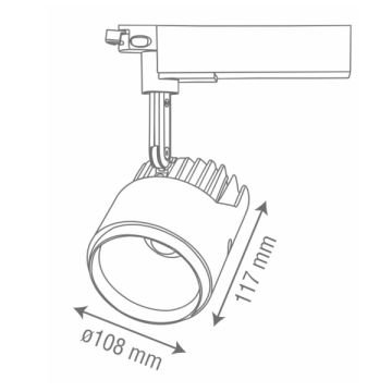 goldX ZE750-BK Siyah Kasa 20 Watt LED Ray Spot (SAMSUNG LED & EAGLERISE Driver)
