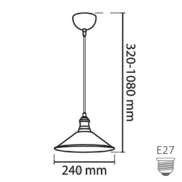CreaLight CL-0250-S Retro Avize