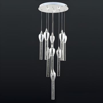 CL-520-9 9x3 Watt Krom/Gold Modern LED Avize