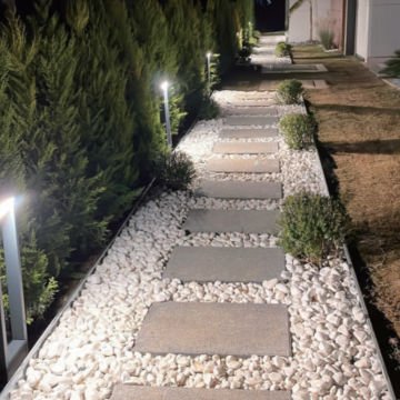 CreaLight CL-B-107 12 Watt 65 cm LED Bollard Armatür - Metal Gövde - SAMSUNG/OSRAM LED & MEAN WELL/EAGLERISE Driver - IP65 - Gün Işığı (3000K)