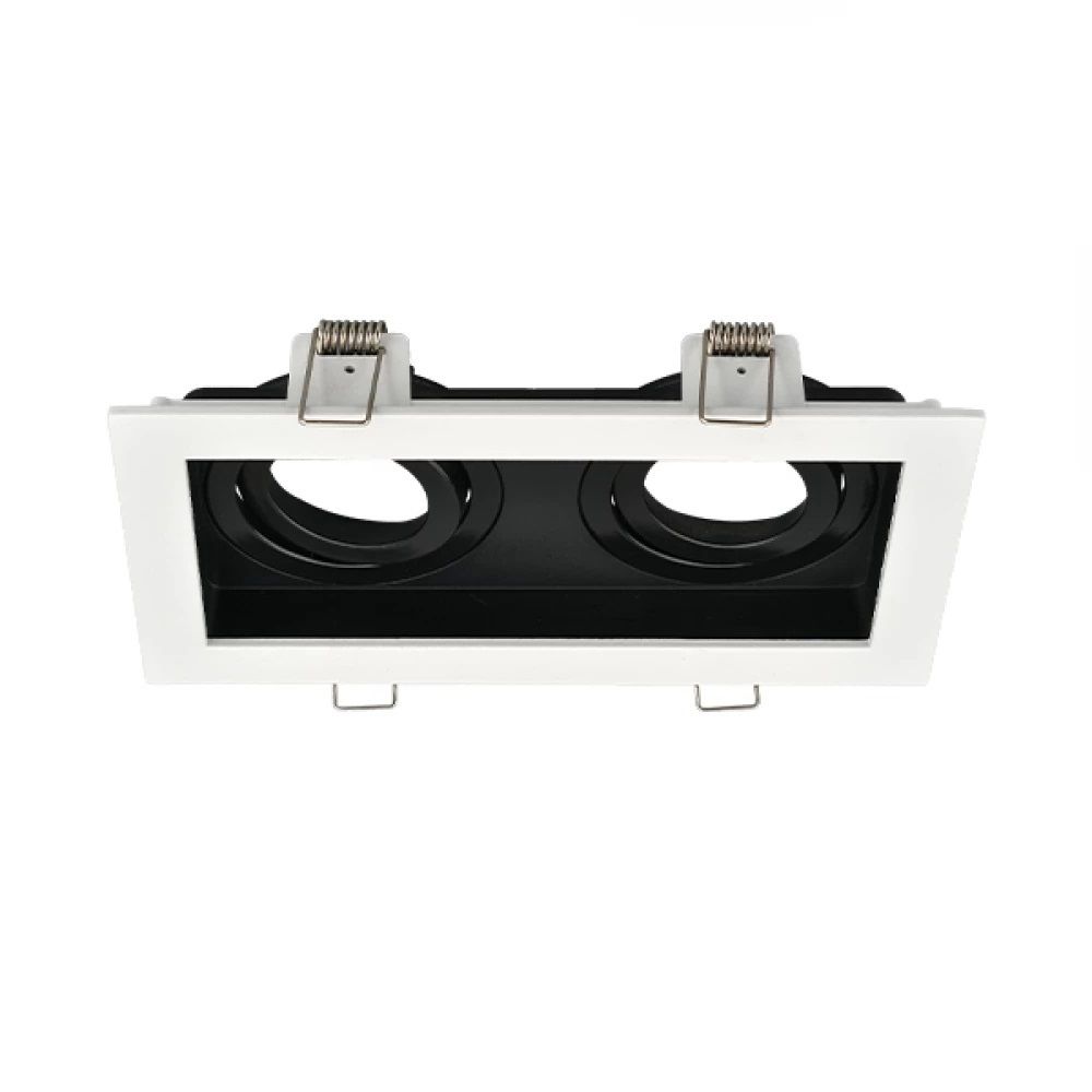 Braytron SBH03-05030 Sıva Altı Siyah-Beyaz İkili Spot Kasası (Metal)