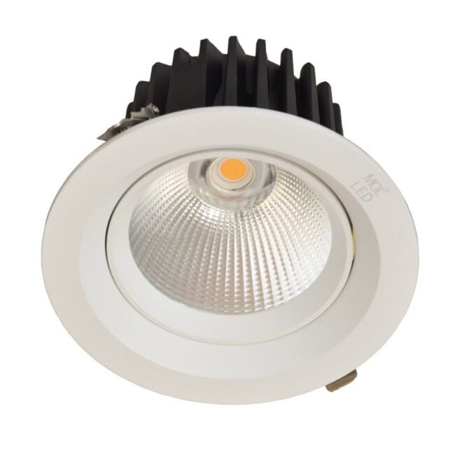 MOLLED MOL2084 Beyaz/Siyah Kasa 33 Watt LED Mağaza Spotu (SAMSUNG/OSRAM LED & EAGLERISE/PHILIPS/LIFUD Driver)