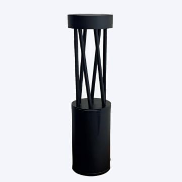 CreaLight CL-B-116 12 Watt 40 cm LED Bollard Armatür - Metal Gövde - SAMSUNG/OSRAM LED & MEAN WELL/EAGLERISE Driver - IP65 - Gün Işığı (3000K)