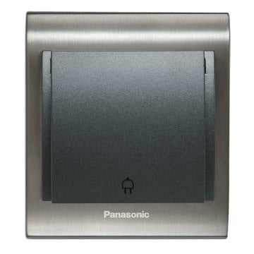 VİKO Ultima/Sistema/Optima WBTR0213-5SY Çocuk Korumalı Topraklı UPS Priz [Siyah]