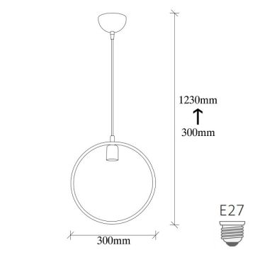 CreaLight CL-0643-S Çember Retro Avize