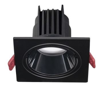 MOLLED MOL4151M 12 Watt Siyah Sıva Altı Kare LED Spot (SAMSUNG/OSRAM/PHILIPS LED & EAGLERISE/PHILIPS/LIFUD Driver)
