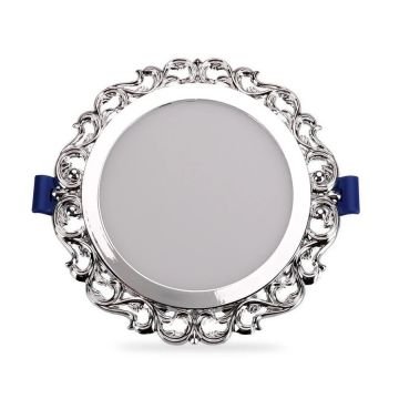 ACK AH04-10935 9 Watt Krom Dekoratif LED Panel - Beyaz Işık (6500K)